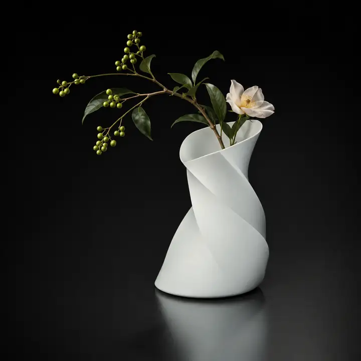 彫刻的な花瓶の例
